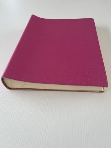 Pink leather photo album - leather,