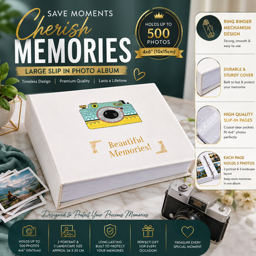 Slip large photo album - in,