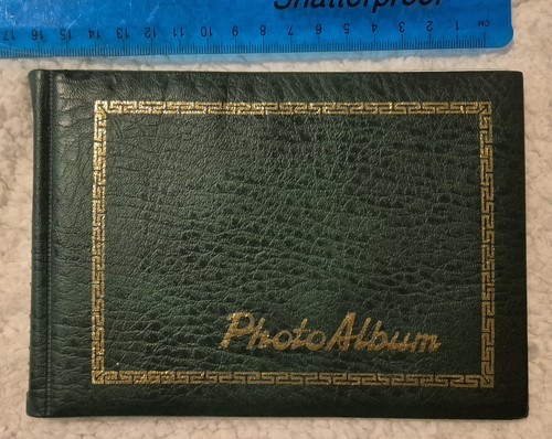 Dark green flip photo album - green,