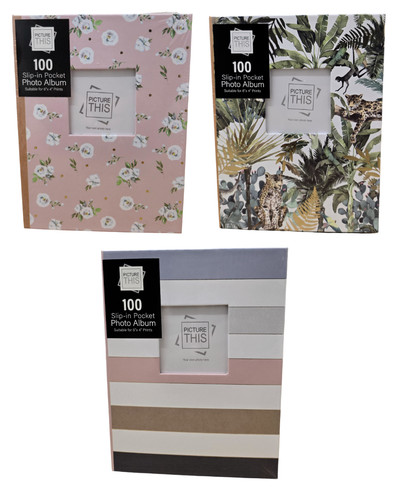 Slip photo albums x 4 - slip, 6