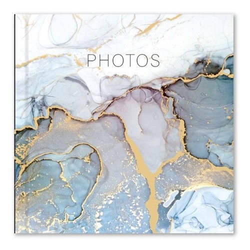 Grey gold marble photo album - &,
