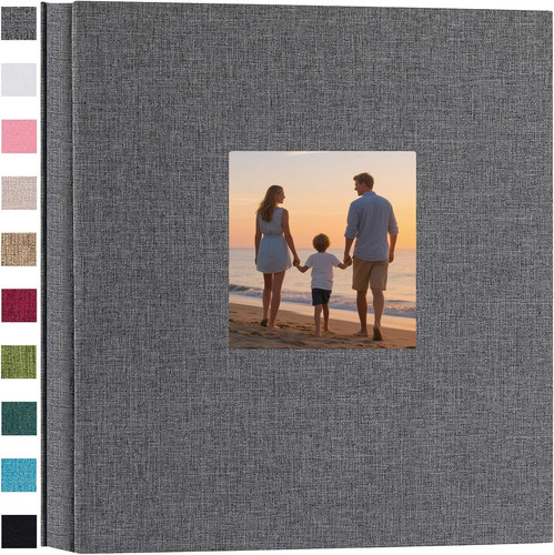 Linen hardcover photo album - linen,